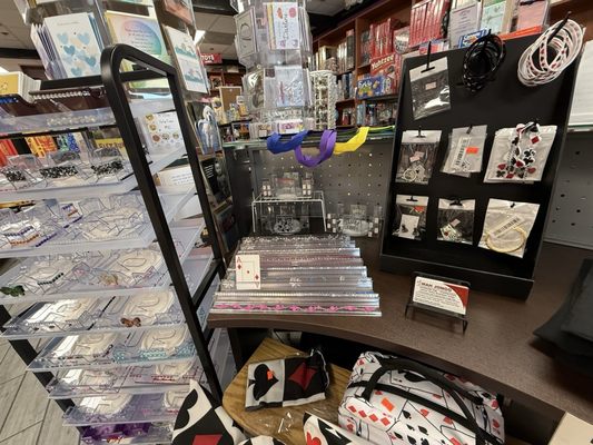 embellished two deck revolving playing card holder. embellished playing card racks. Perfect for Canasta.